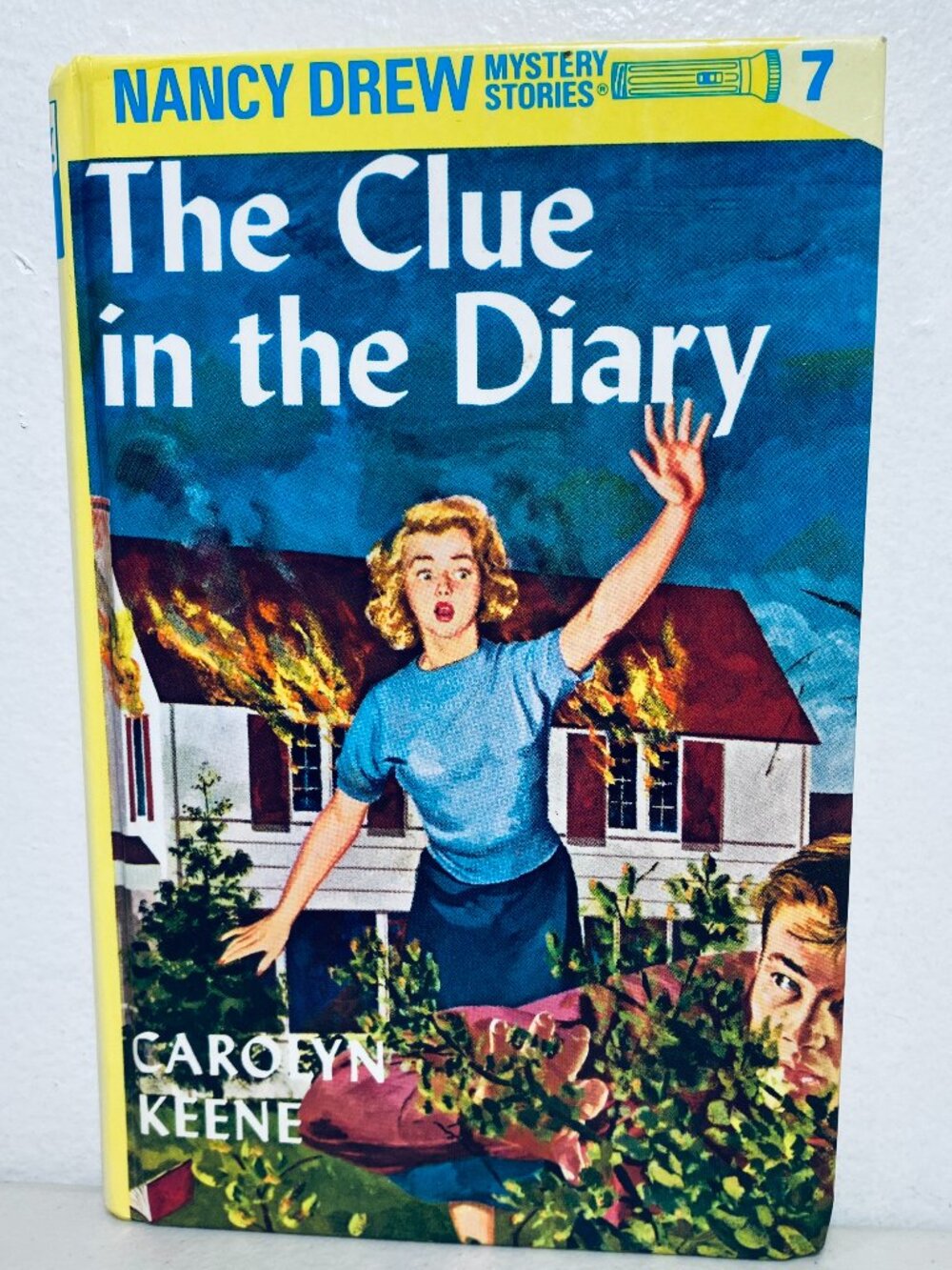 VNTG 1997 Nancy Drew "The Clue in the Diary", Carolyn Keene #7, HC, Fine